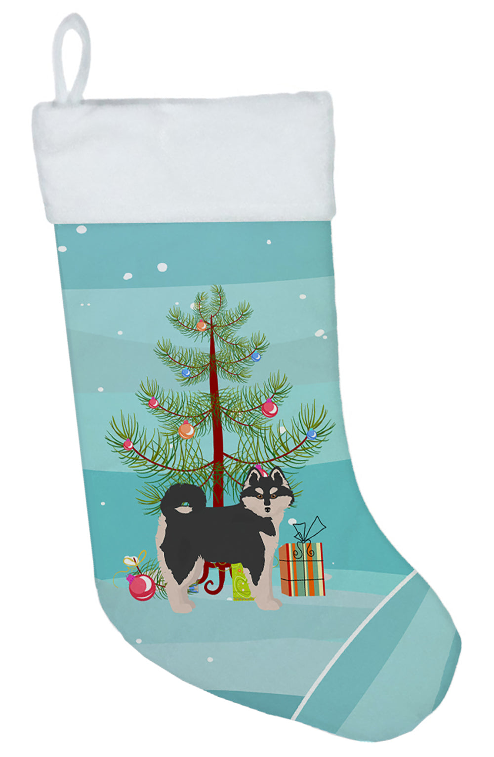 Pomsky #1 Christmas Tree Christmas Stocking CK3861CS  the-store.com.