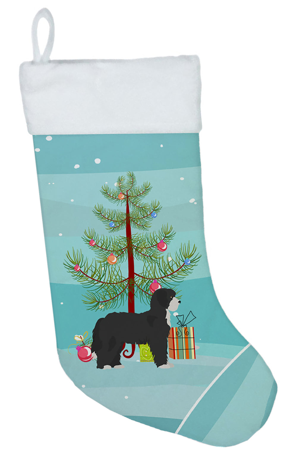 Black Sheepadoodle Christmas Tree Christmas Stocking CK3868CS  the-store.com.