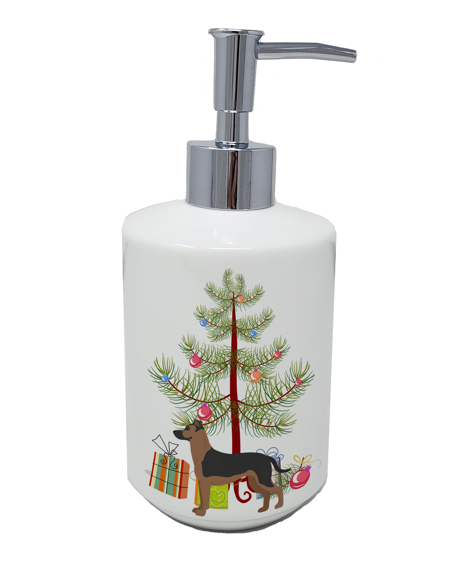 Buy this Shepherd Pit Mix #1 Christmas Tree Ceramic Soap Dispenser