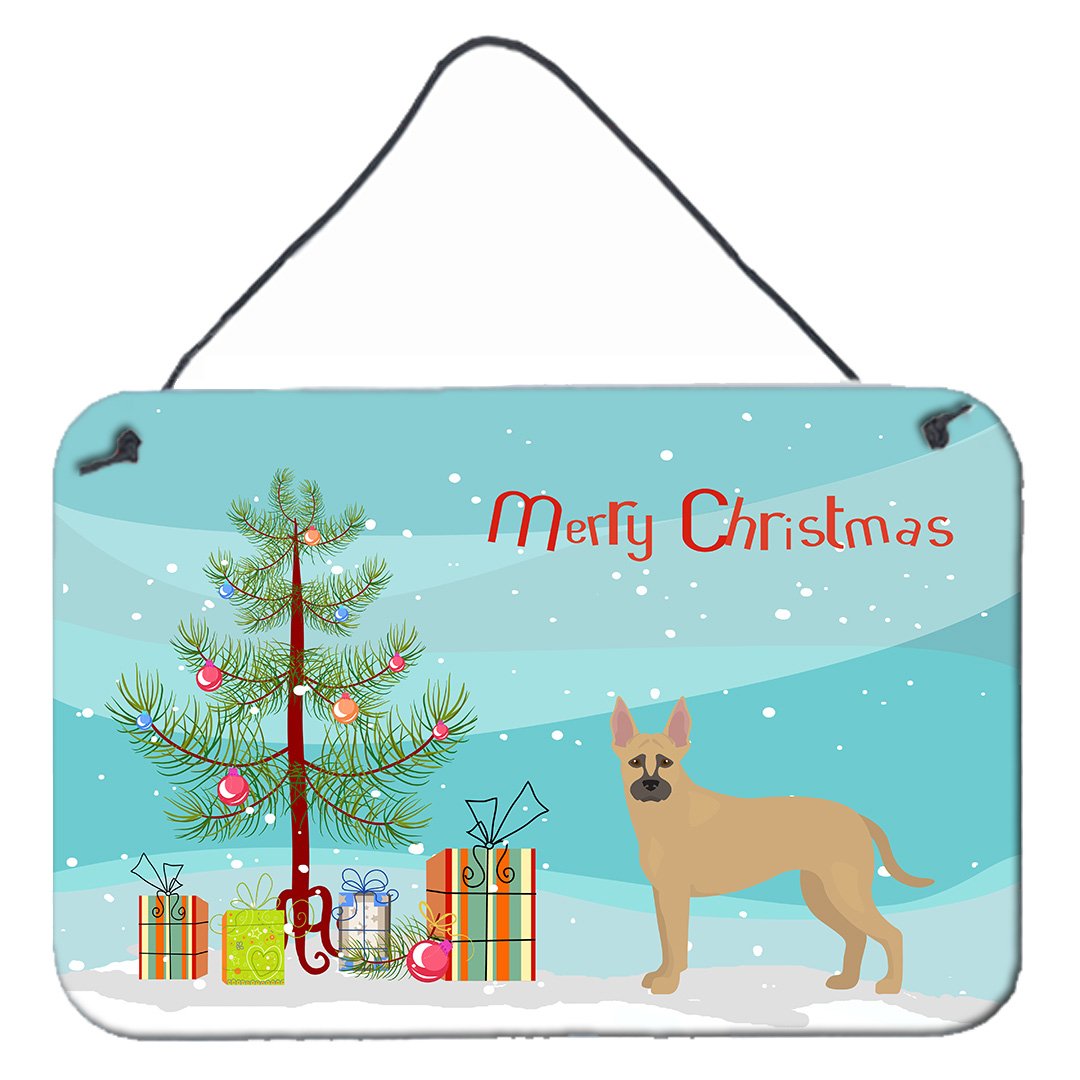 Shepherd Pit Mix #2 Christmas Tree Wall or Door Hanging Prints CK3870DS812 by Caroline's Treasures