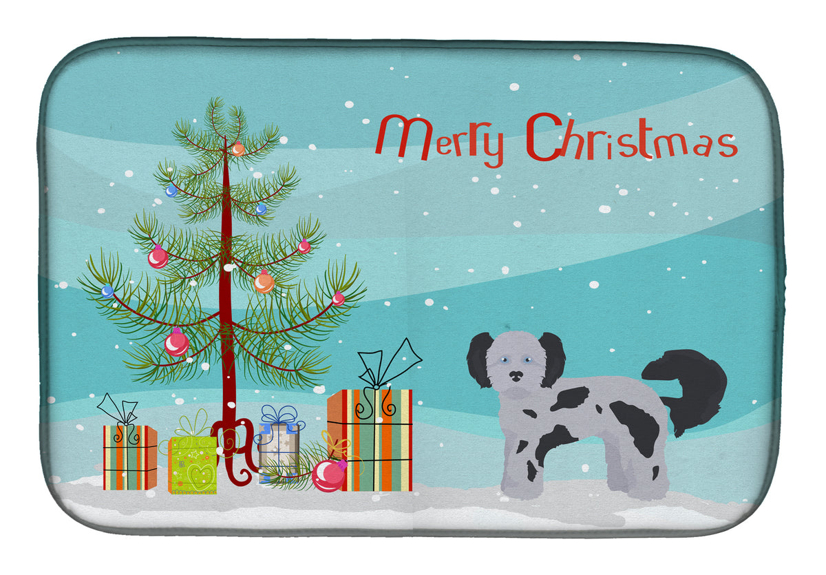 Shih Poo Christmas Tree Dish Drying Mat CK3872DDM  the-store.com.