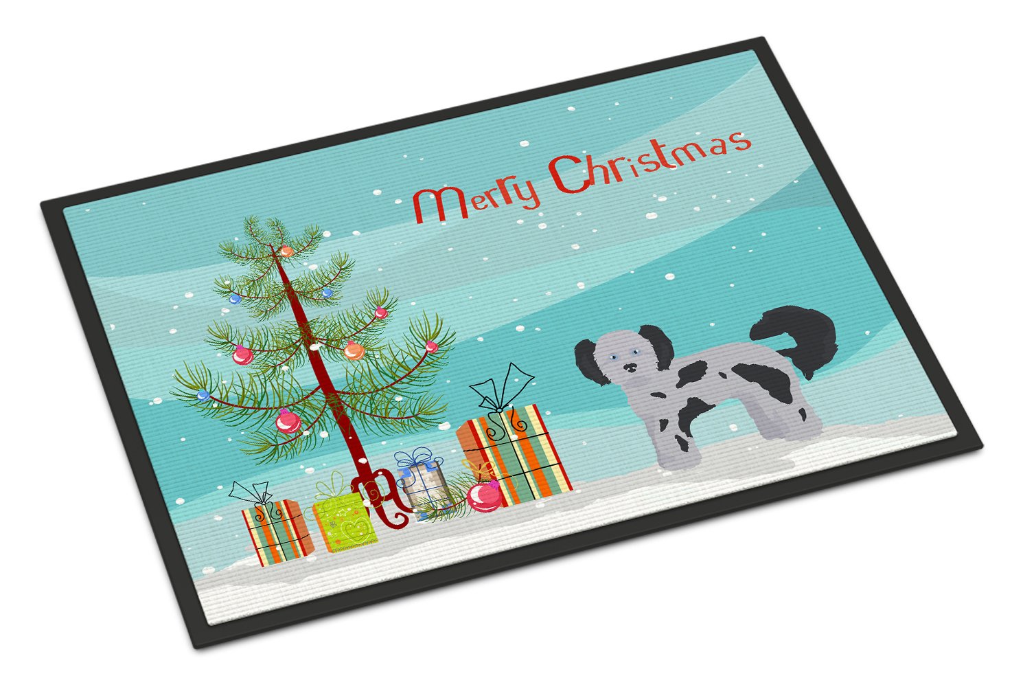 Shih Poo Christmas Tree Indoor or Outdoor Mat 24x36 CK3872JMAT by Caroline's Treasures