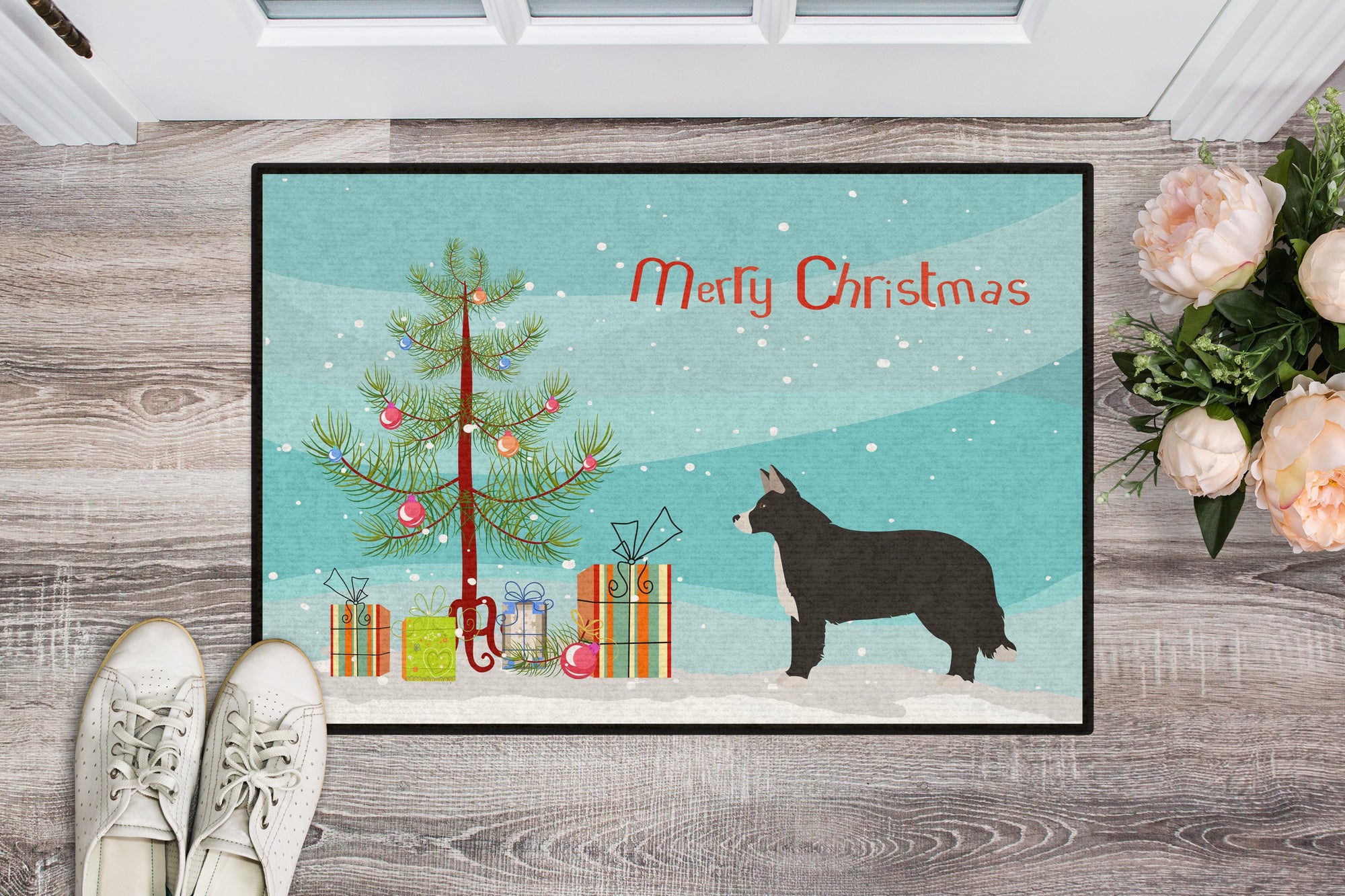 Shollie #1 Christmas Tree Indoor or Outdoor Mat 24x36 CK3873JMAT by Caroline's Treasures