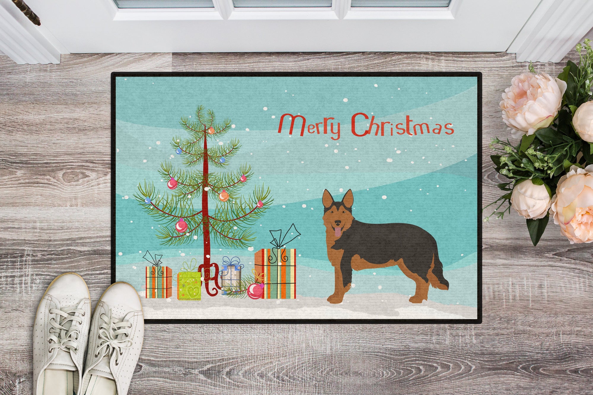 Shollie #2 Christmas Tree Indoor or Outdoor Mat 24x36 CK3874JMAT by Caroline's Treasures