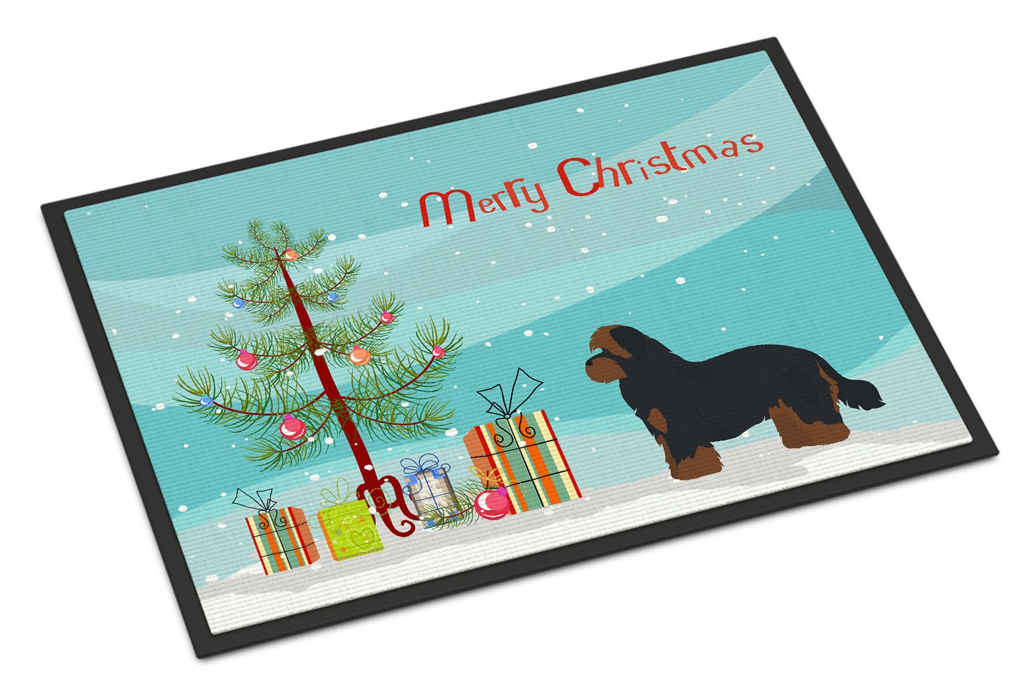 Shorkie #1 Christmas Tree Indoor or Outdoor Mat 24x36 CK3875JMAT by Caroline's Treasures