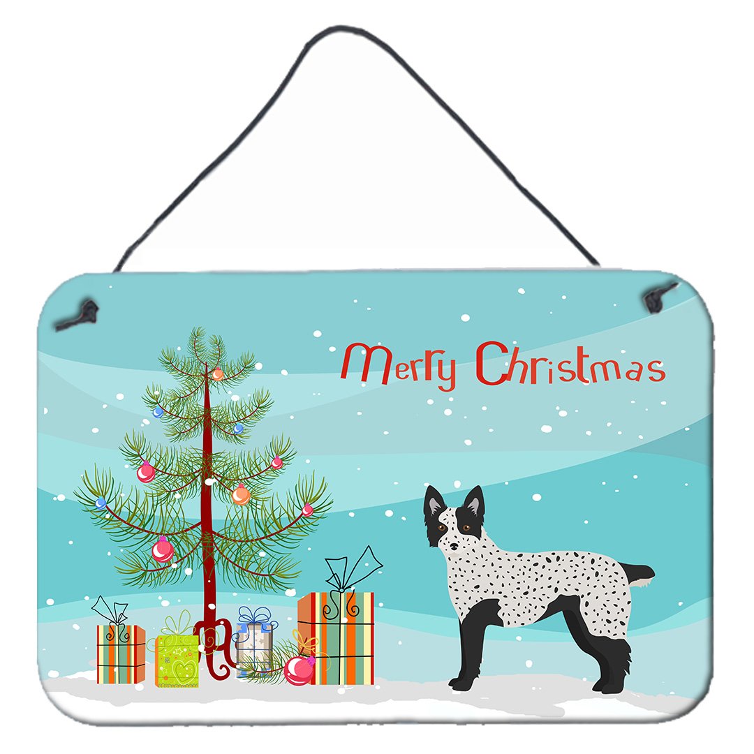 Texas Heeler Christmas Tree Wall or Door Hanging Prints CK3877DS812 by Caroline's Treasures