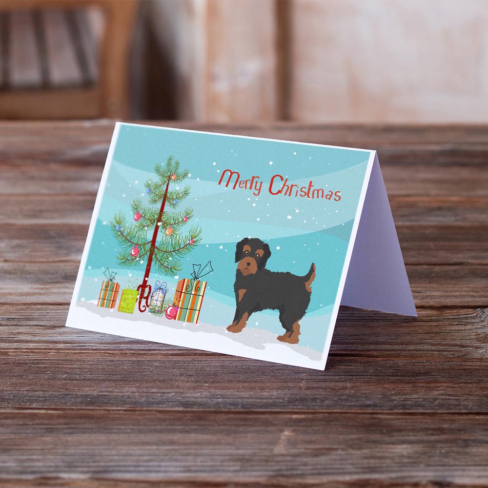 Buy this Yorkiepoo #1 Christmas Tree Greeting Cards and Envelopes Pack of 8