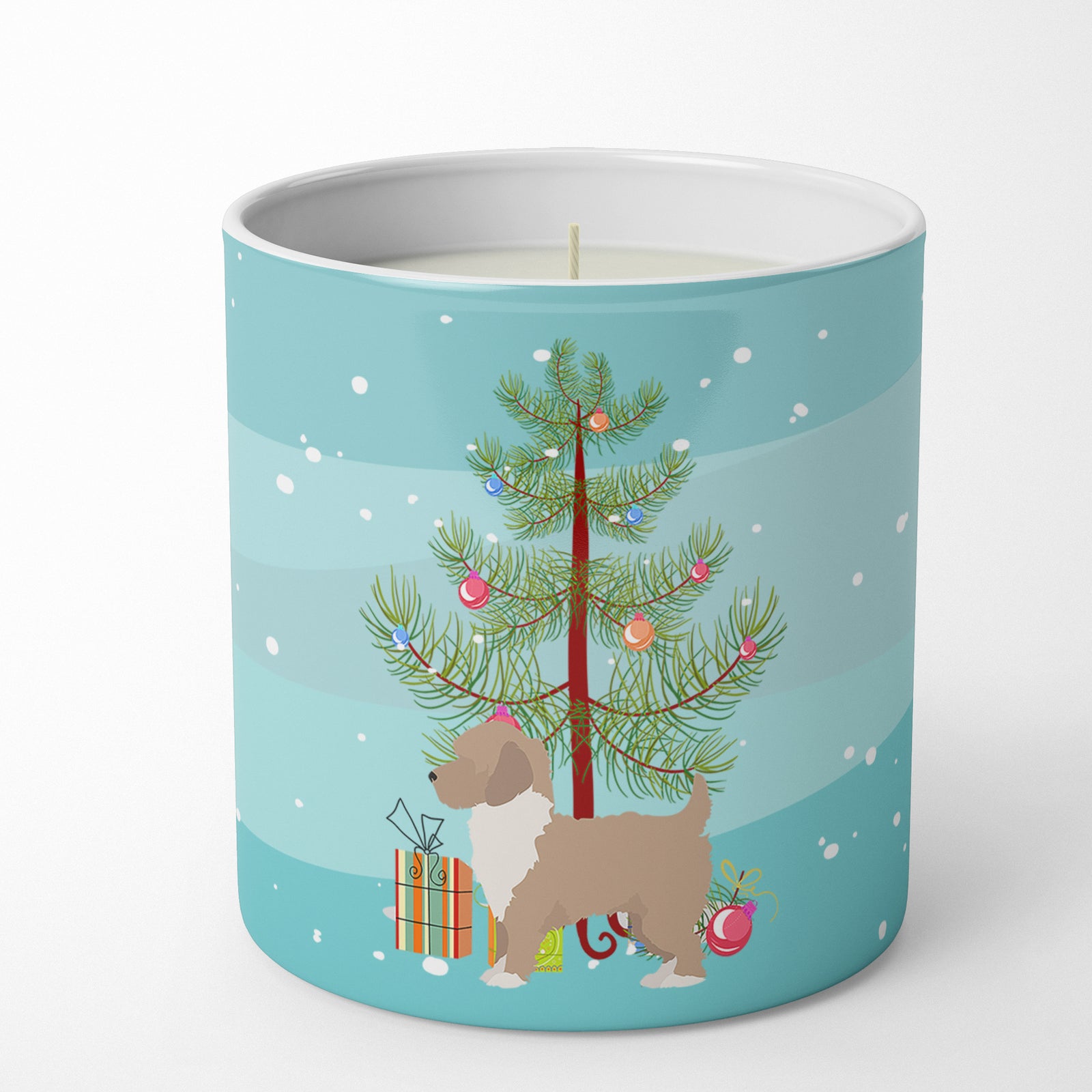 Buy this Yorkiepoo #2 Christmas Tree 10 oz Decorative Soy Candle