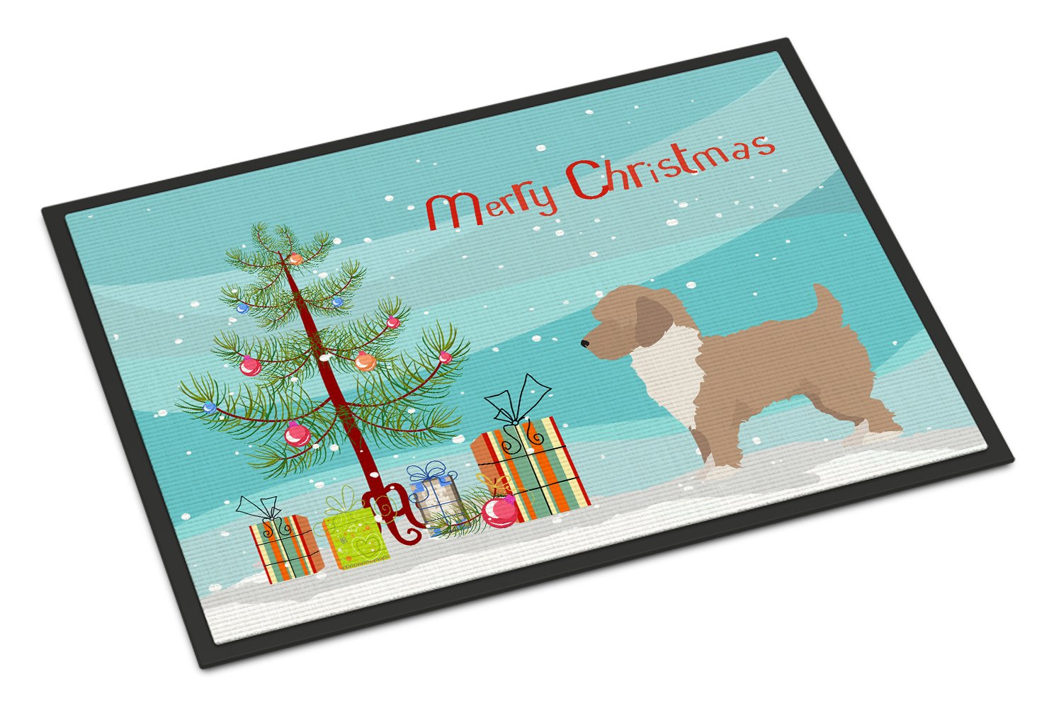 Yorkiepoo #2 Christmas Tree Indoor or Outdoor Mat 24x36 CK3883JMAT by Caroline's Treasures