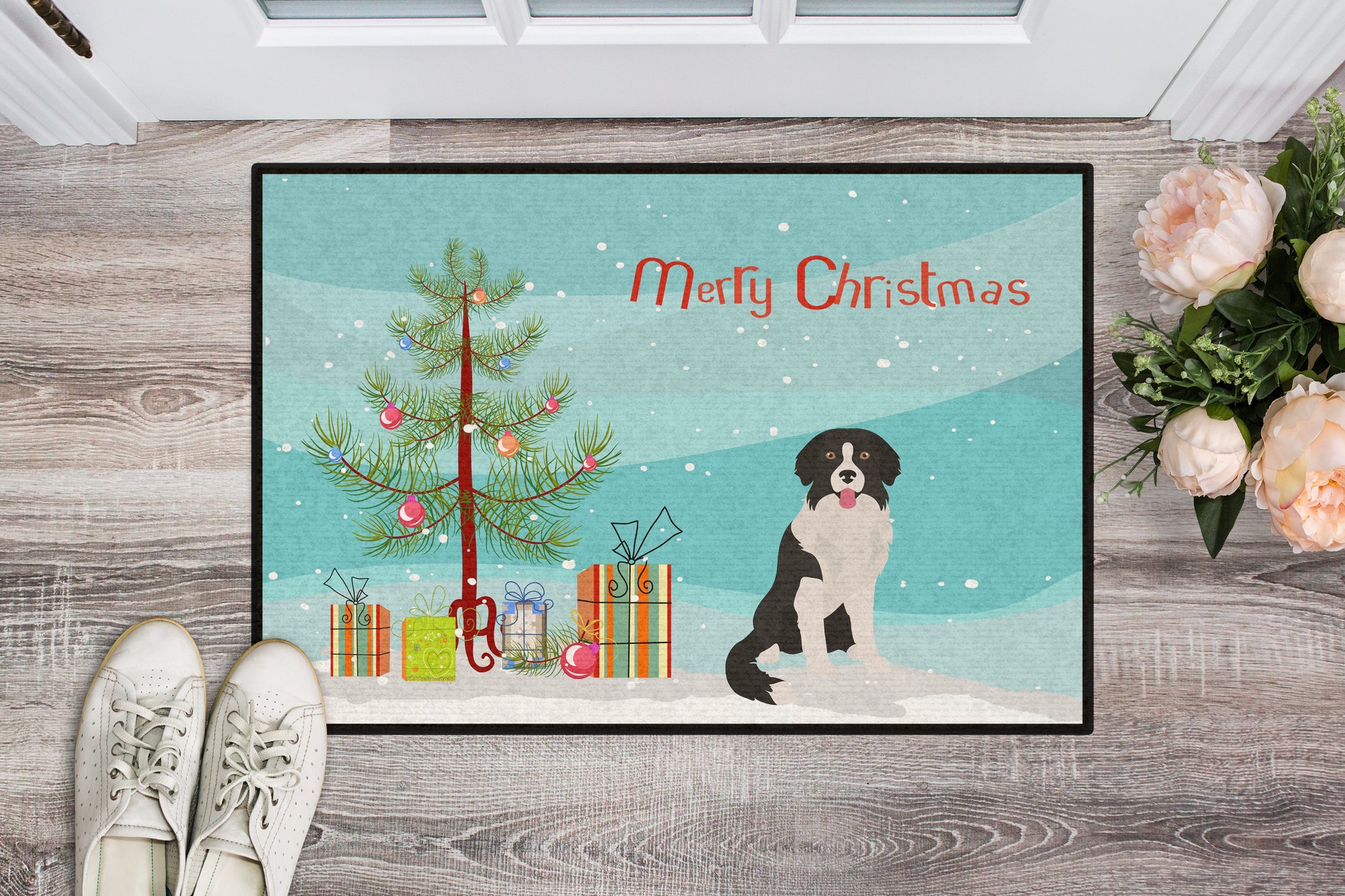 Borador Christmas Tree Indoor or Outdoor Mat 24x36 CK3887JMAT by Caroline's Treasures