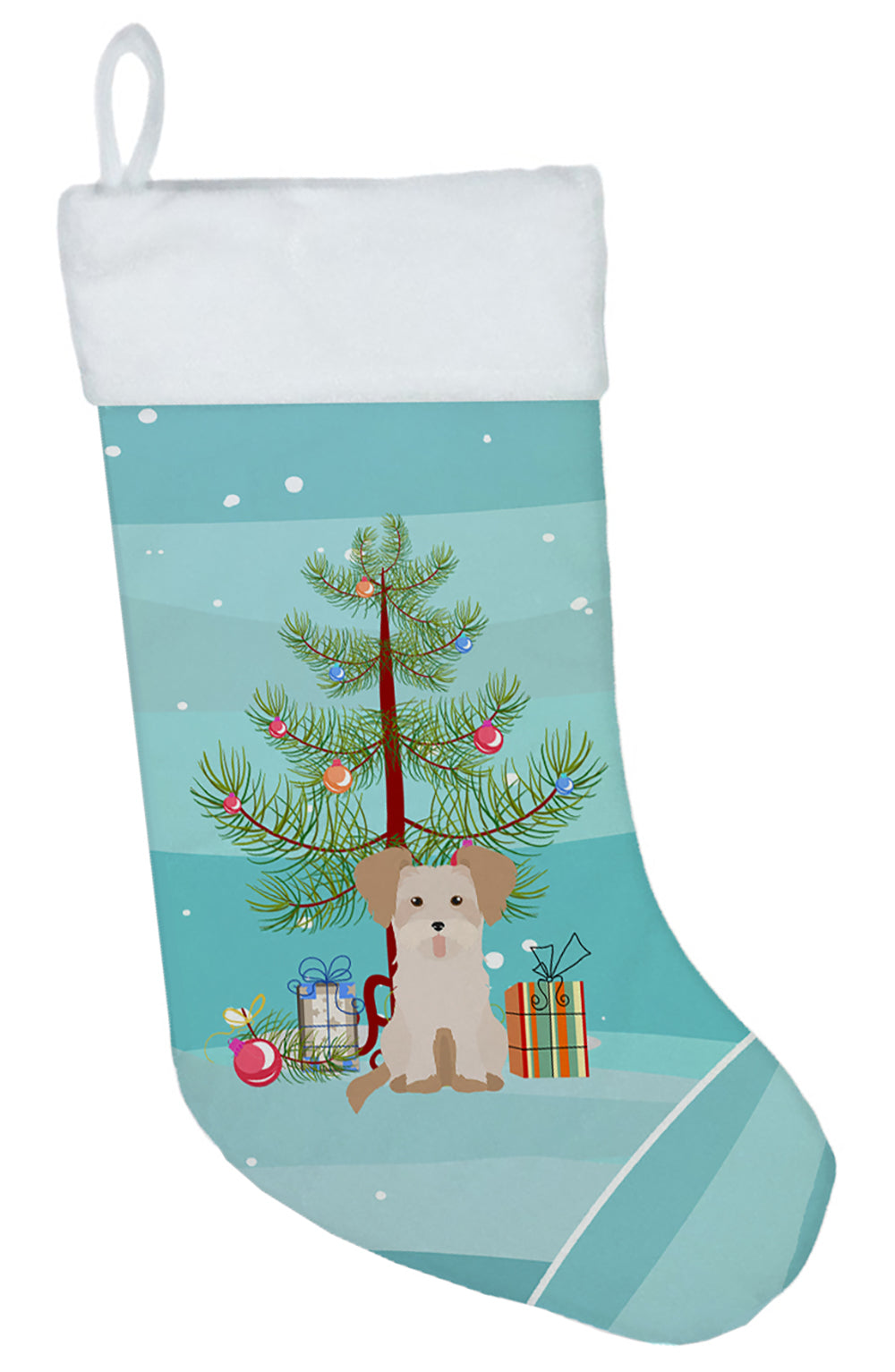 Morkie #3 Christmas Tree Christmas Stocking CK3889CS  the-store.com.