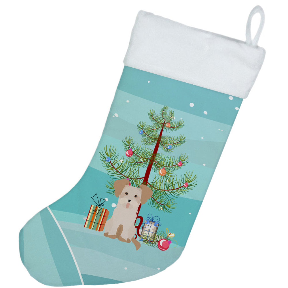 Morkie #3 Christmas Tree Christmas Stocking CK3889CS  the-store.com.