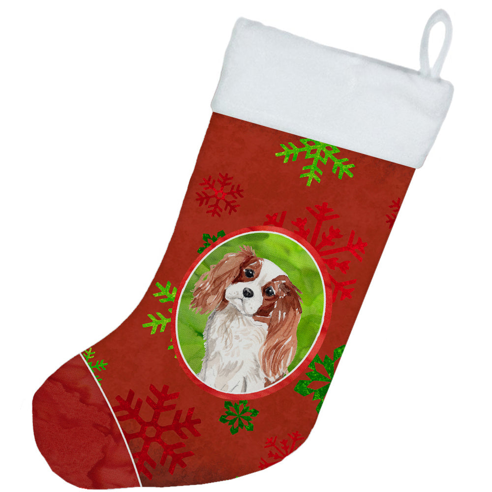 Christmas Snowflakes Blenheim Cavalier Spaniel Christmas Stocking CK3965CS  the-store.com.