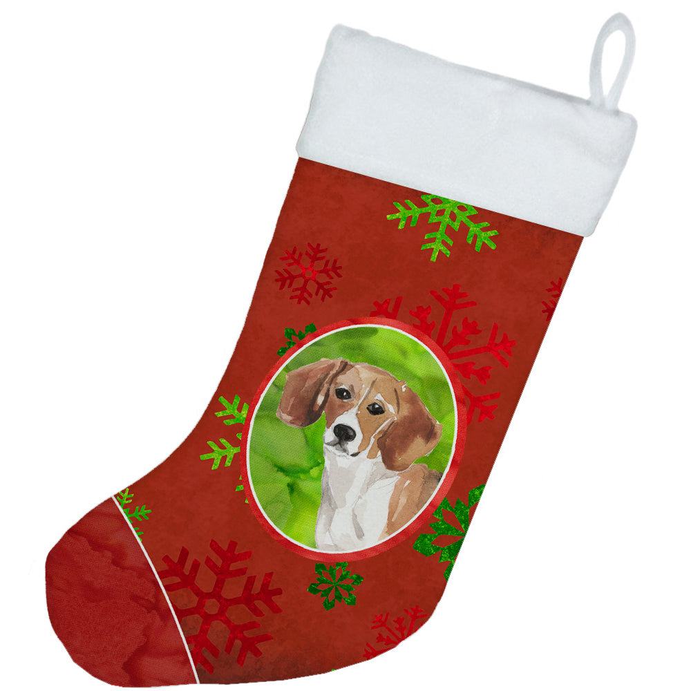 Christmas Snowflakes Beagle Christmas Stocking CK3976CS  the-store.com.