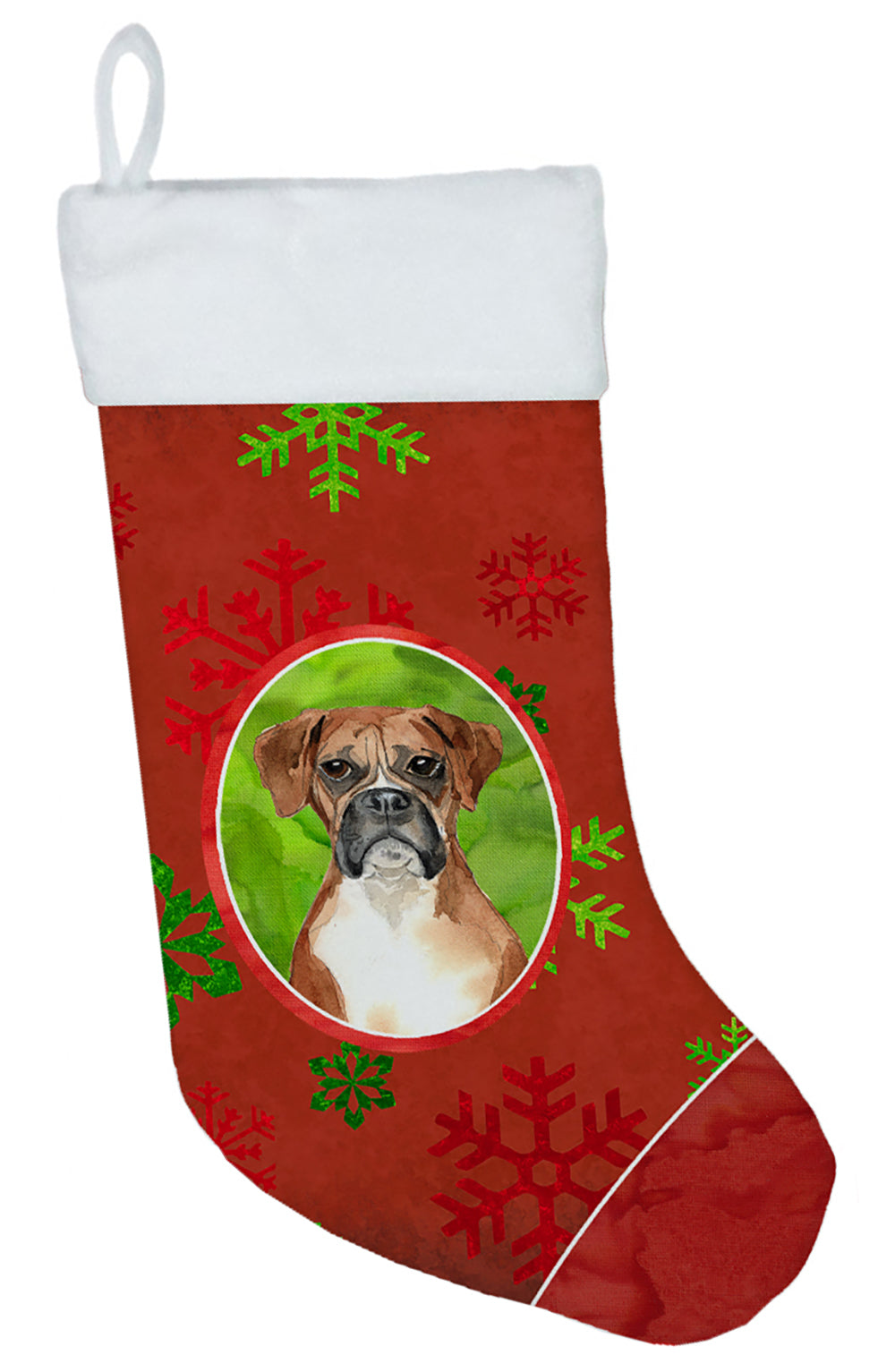 Christmas Snowflakes Boxer Christmas Stocking CK4030CS  the-store.com.