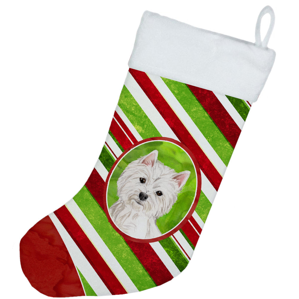 Christmas Snowflakes Westie Christmas Stocking CK4038CS  the-store.com.