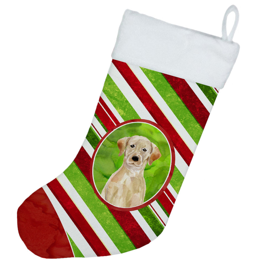 Christmas Snowflakes Yellow Labrador Retriever Christmas Stocking CK4045CS  the-store.com.