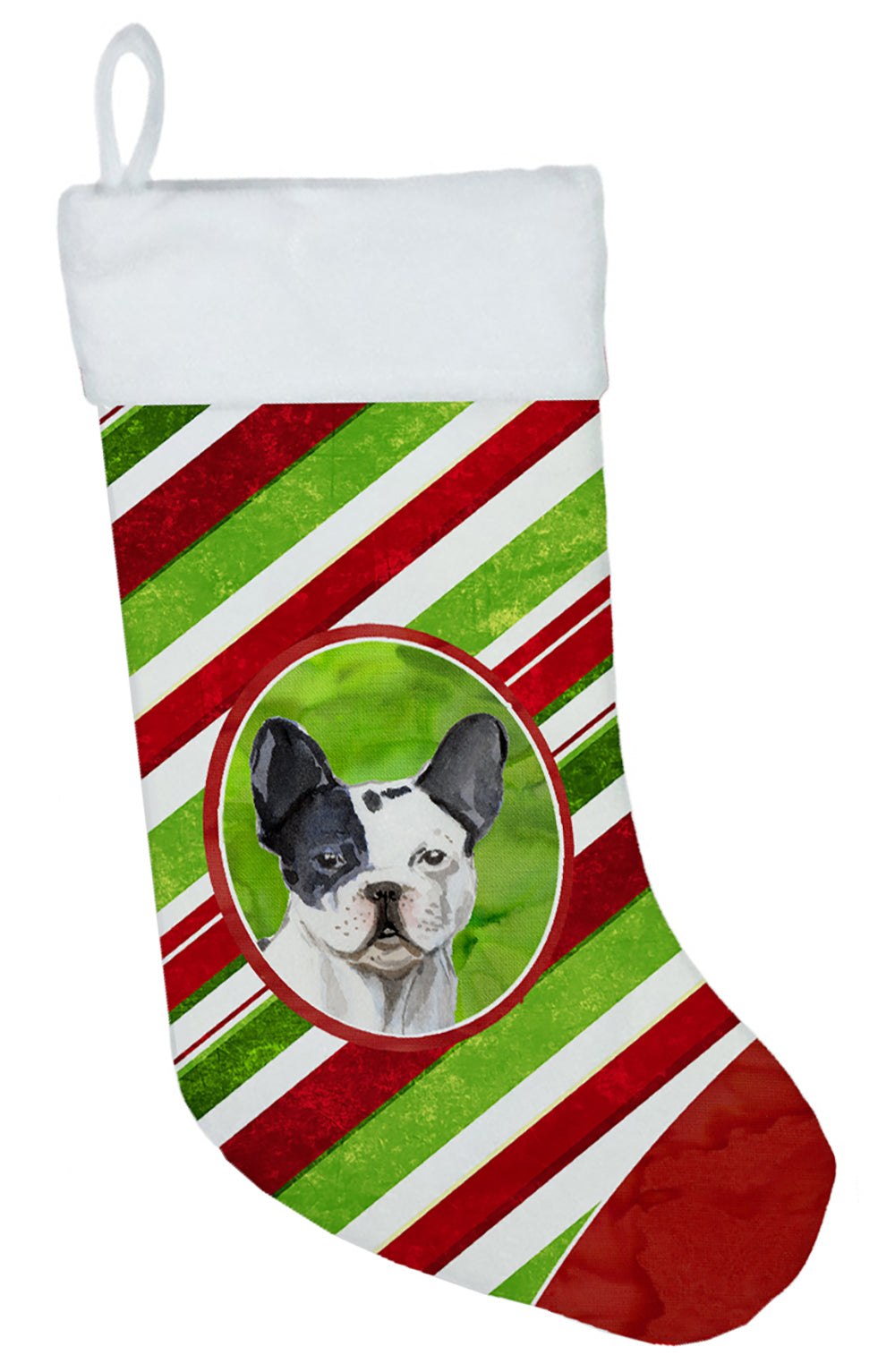 Christmas Snowflakes French Bulldog Christmas Stocking CK4051CS  the-store.com.