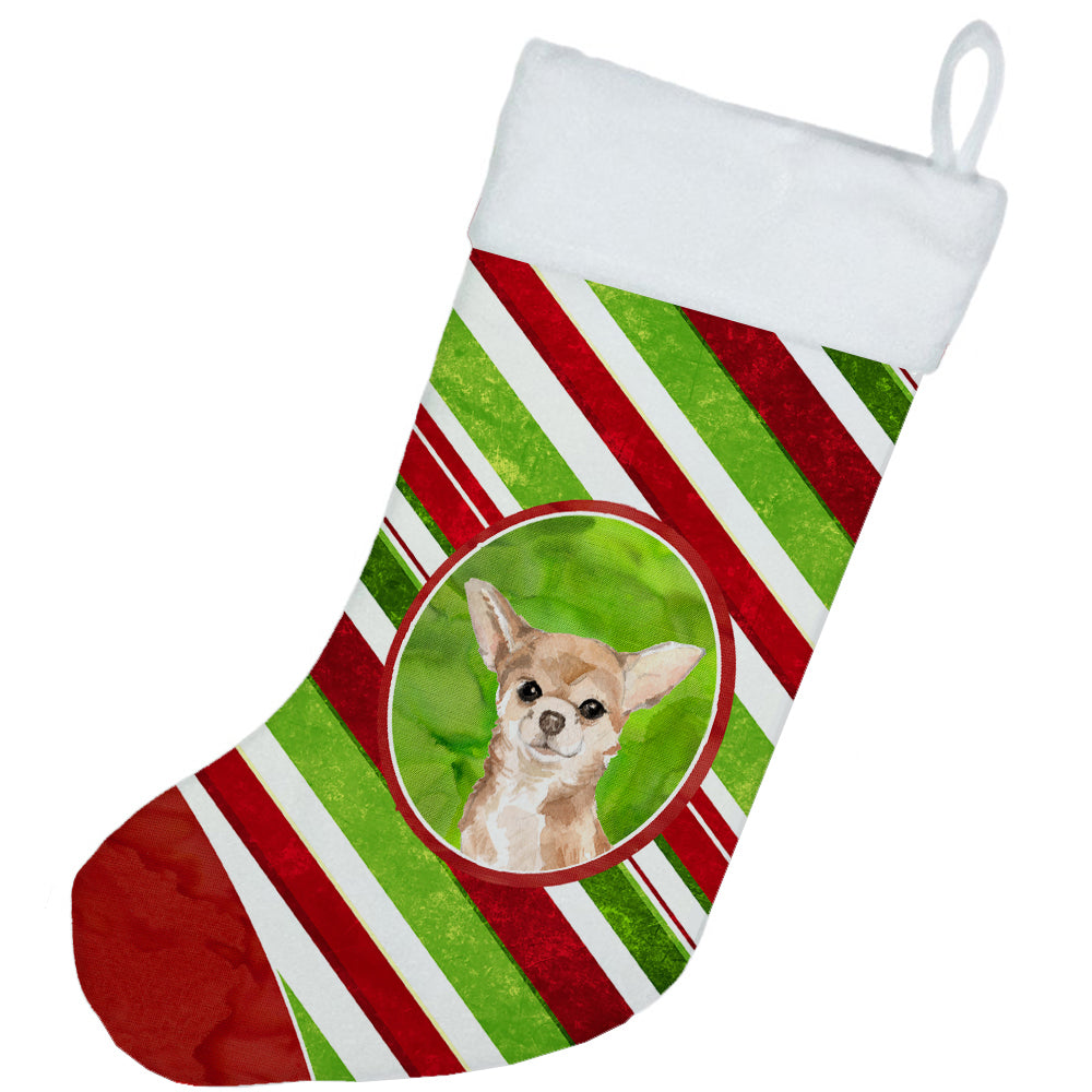 Christmas Snowflakes Chihuahua Christmas Stocking CK4055CS  the-store.com.