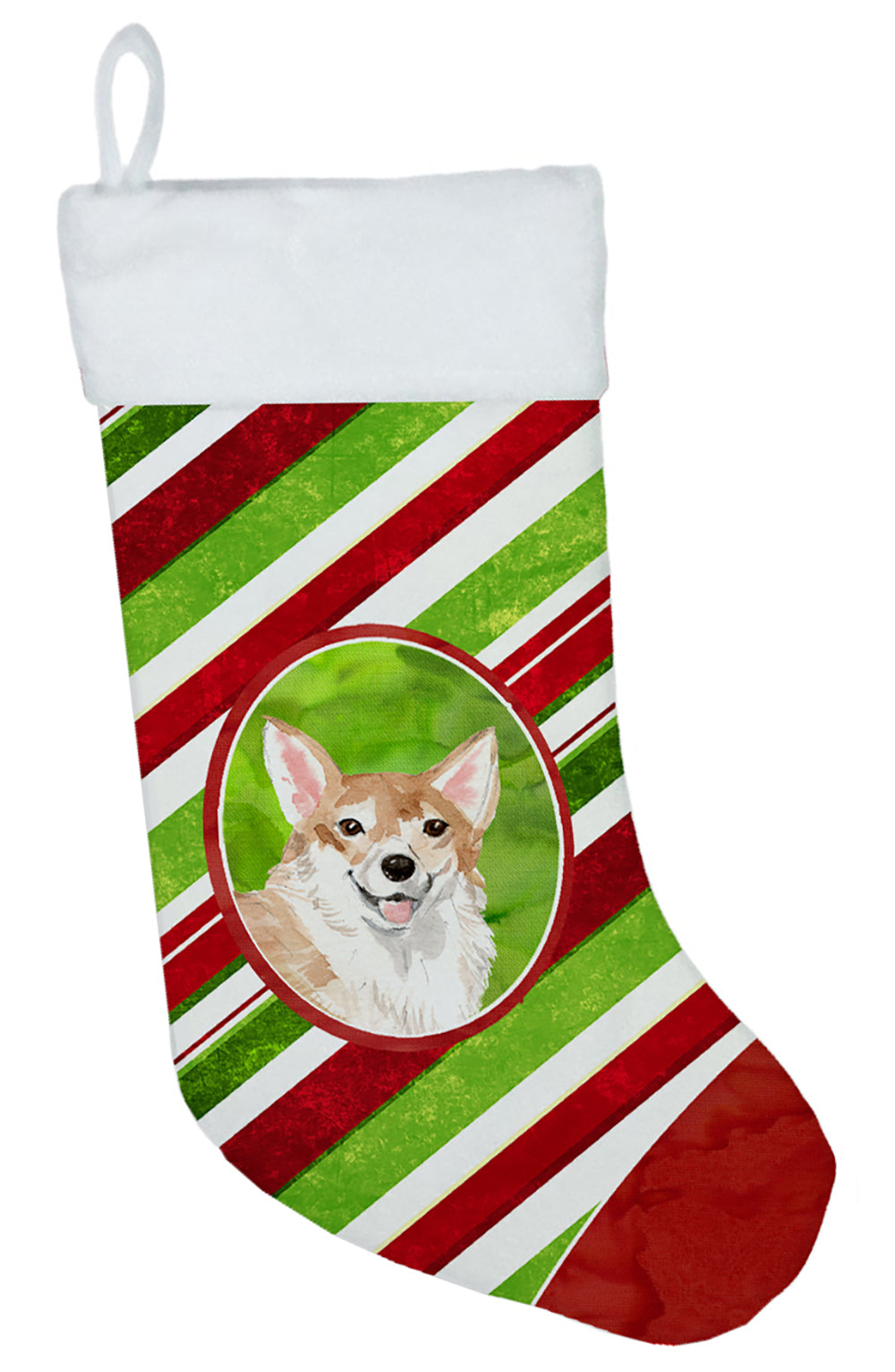 Christmas Snowflakes Corgi Christmas Stocking CK4058CS  the-store.com.