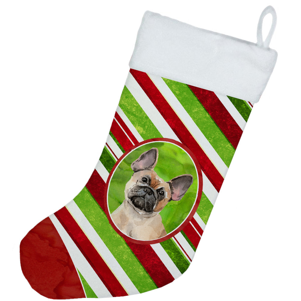 Christmas Snowflakes Fawn French Bulldog Christmas Stocking CK4061CS  the-store.com.