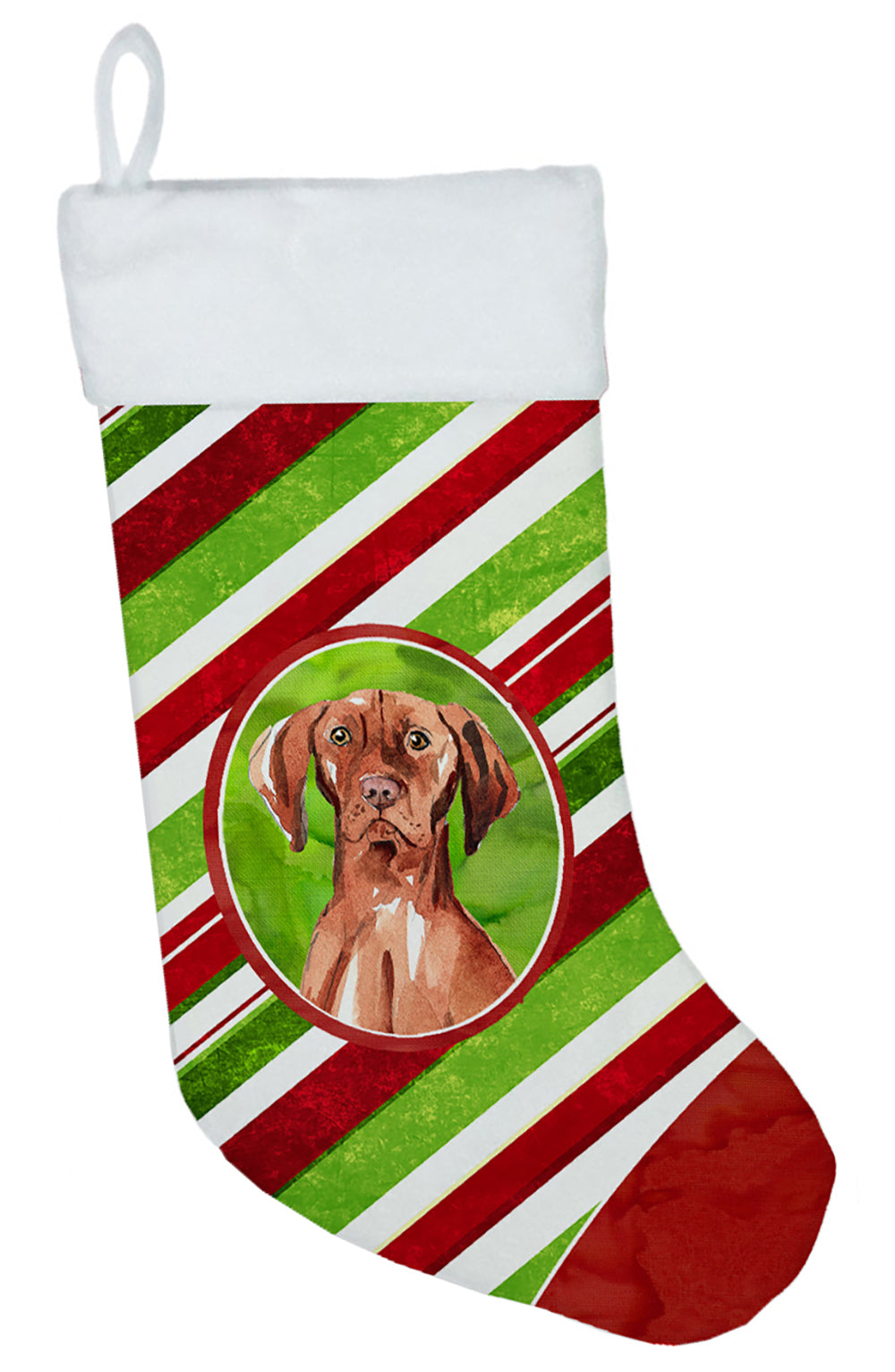 Vizsla Christmas Candy Stripe Christmas Stocking CK4095CS  the-store.com.