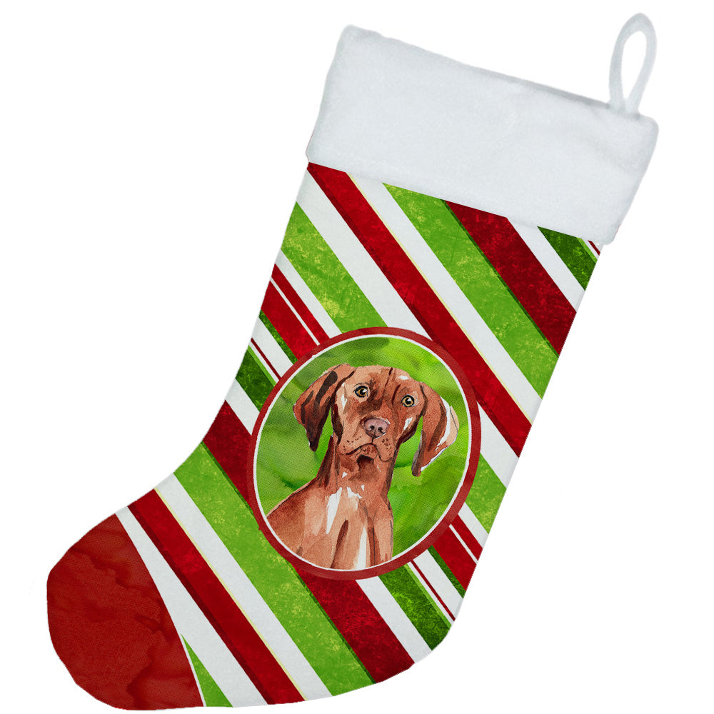 Vizsla Christmas Candy Stripe Christmas Stocking CK4095CS  the-store.com.