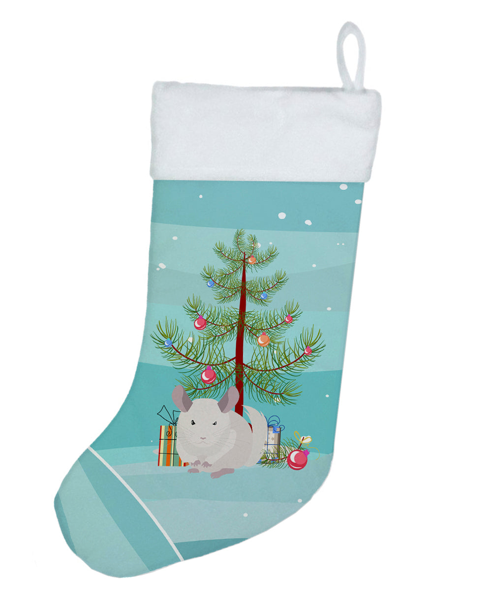 White Dominant Chinchilla Merry Christmas Christmas Stocking  the-store.com.