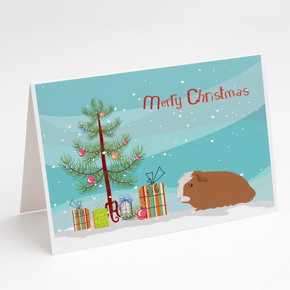 Buy this Crested Guinea Pig Merry Christmas Greeting Cards and Envelopes Pack of 8