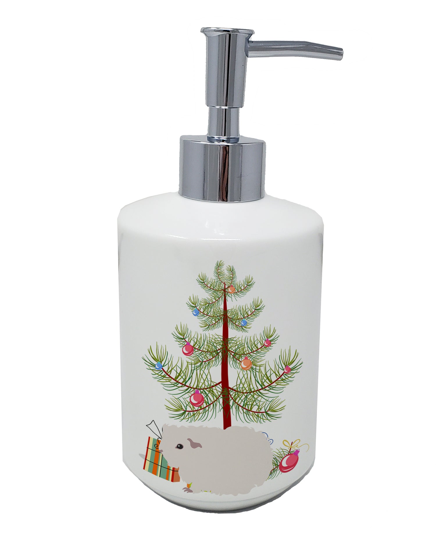 Buy this Merino Guinea Pig Merry Christmas Ceramic Soap Dispenser