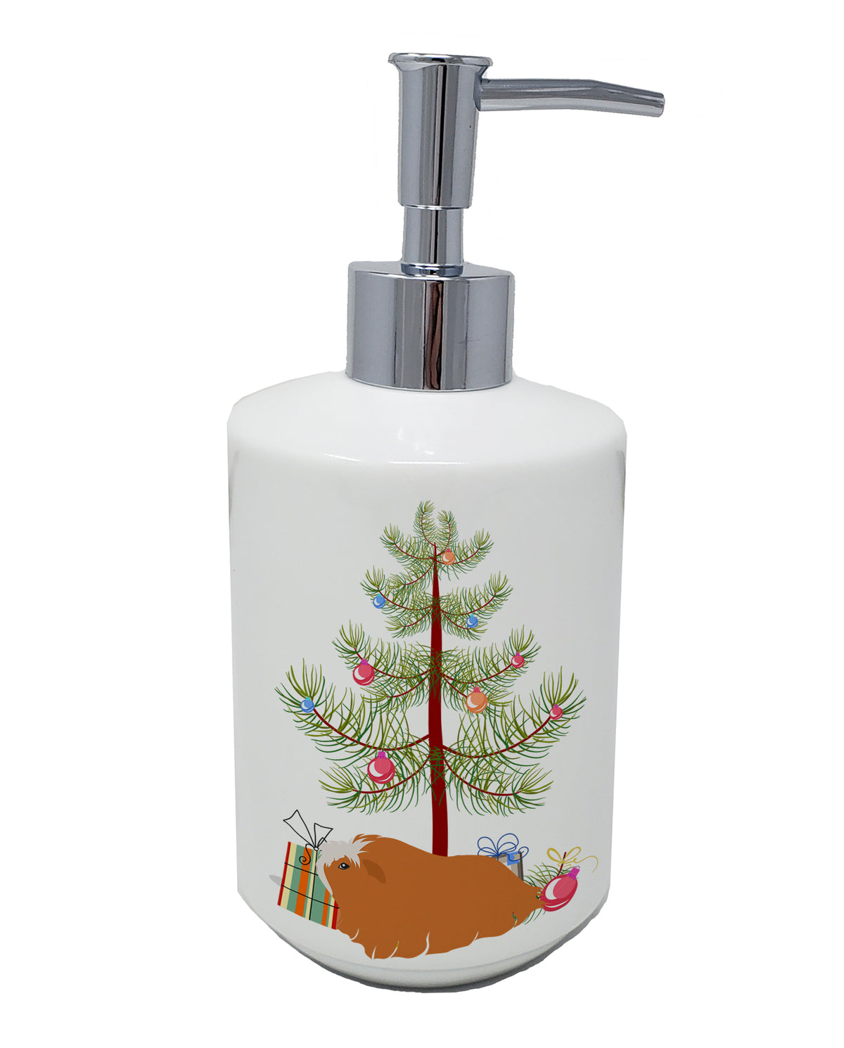 Buy this Peruvian Guinea Pig Merry Christmas Ceramic Soap Dispenser