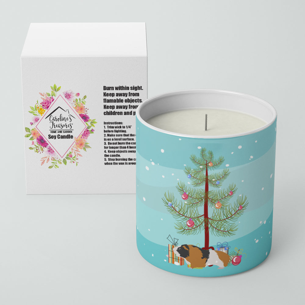 Rex Guinea Pig Merry Christmas 10 oz Decorative Soy Candle - the-store.com