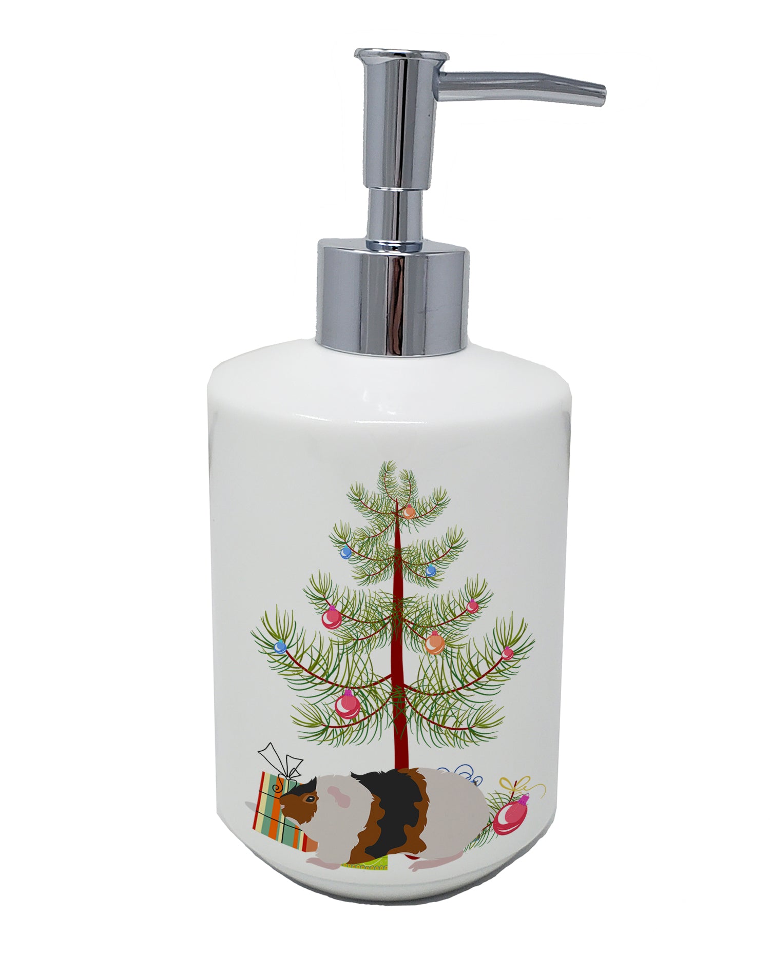 Buy this Teddy Guinea Pig Merry Christmas Ceramic Soap Dispenser