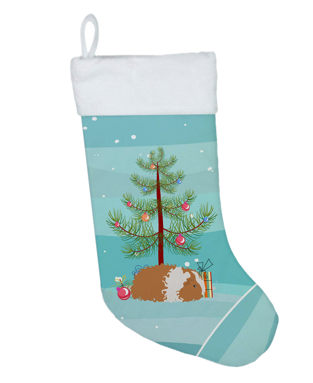 Texel Guinea Pig Merry Christmas Christmas Stocking  the-store.com.