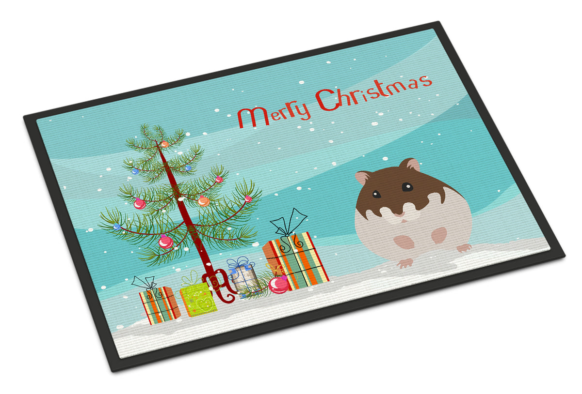 Dzungarian Hamster Merry Christmas Indoor or Outdoor Mat 18x27 CK4452MAT - the-store.com