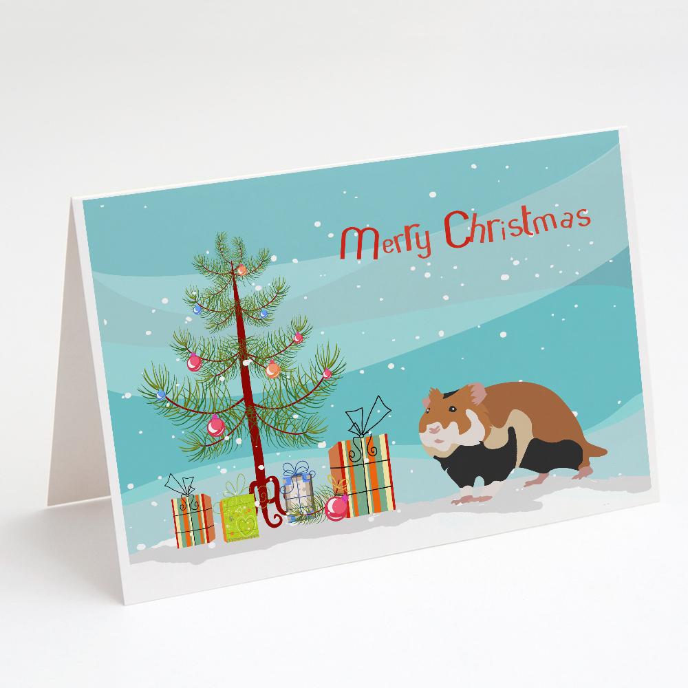 Buy this European Hamster Merry Christmas Greeting Cards and Envelopes Pack of 8