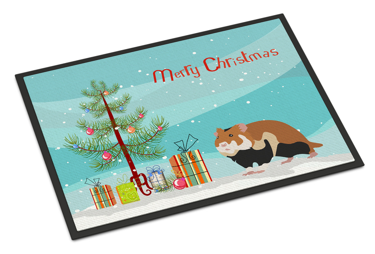 European Hamster Merry Christmas Indoor or Outdoor Mat 18x27 CK4453MAT - the-store.com