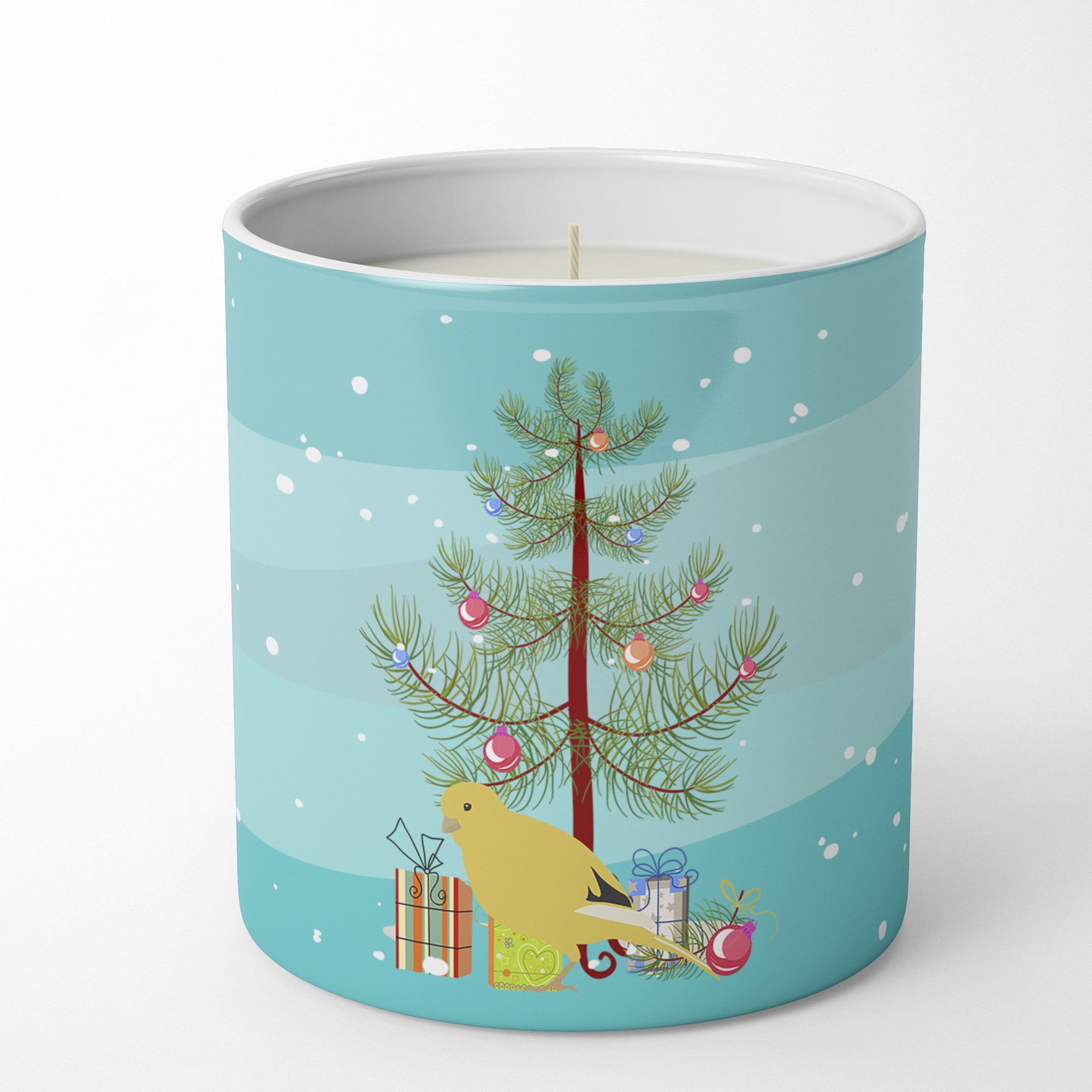 Buy this Border Canary Merry Christmas 10 oz Decorative Soy Candle