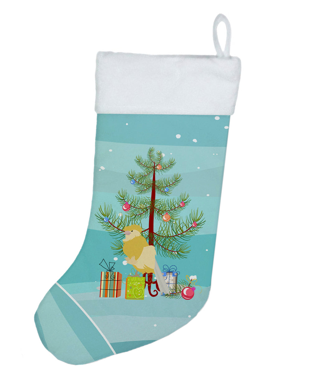 French Curly Canary Merry Christmas Christmas Stocking  the-store.com.