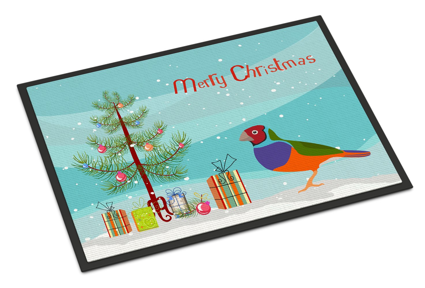 Amadina Merry Christmas Indoor or Outdoor Mat 24x36 CK4486JMAT by Caroline's Treasures