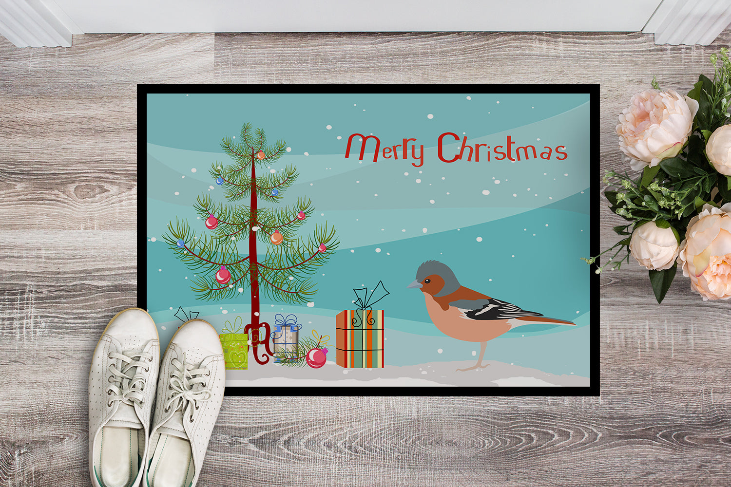 Finch Merry Christmas Indoor or Outdoor Mat 18x27 CK4488MAT - the-store.com