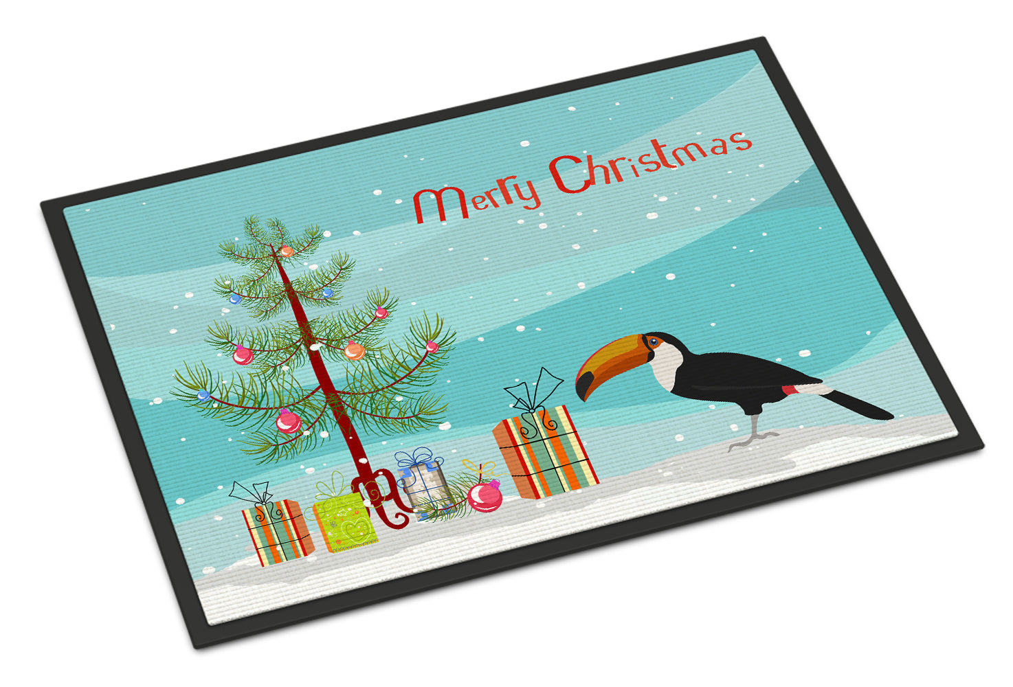 Toucan Merry Christmas Indoor or Outdoor Mat 18x27 CK4494MAT - the-store.com