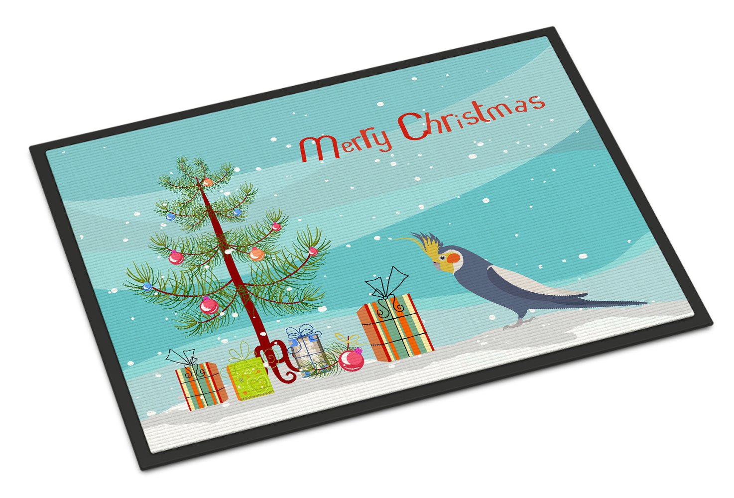 Cockatiel Merry Christmas Indoor or Outdoor Mat 24x36 CK4498JMAT by Caroline's Treasures