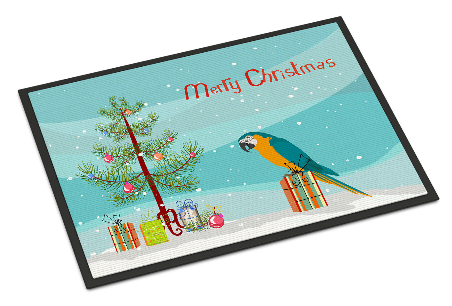 Macaw Merry Christmas Indoor or Outdoor Mat 18x27 CK4500MAT - the-store.com