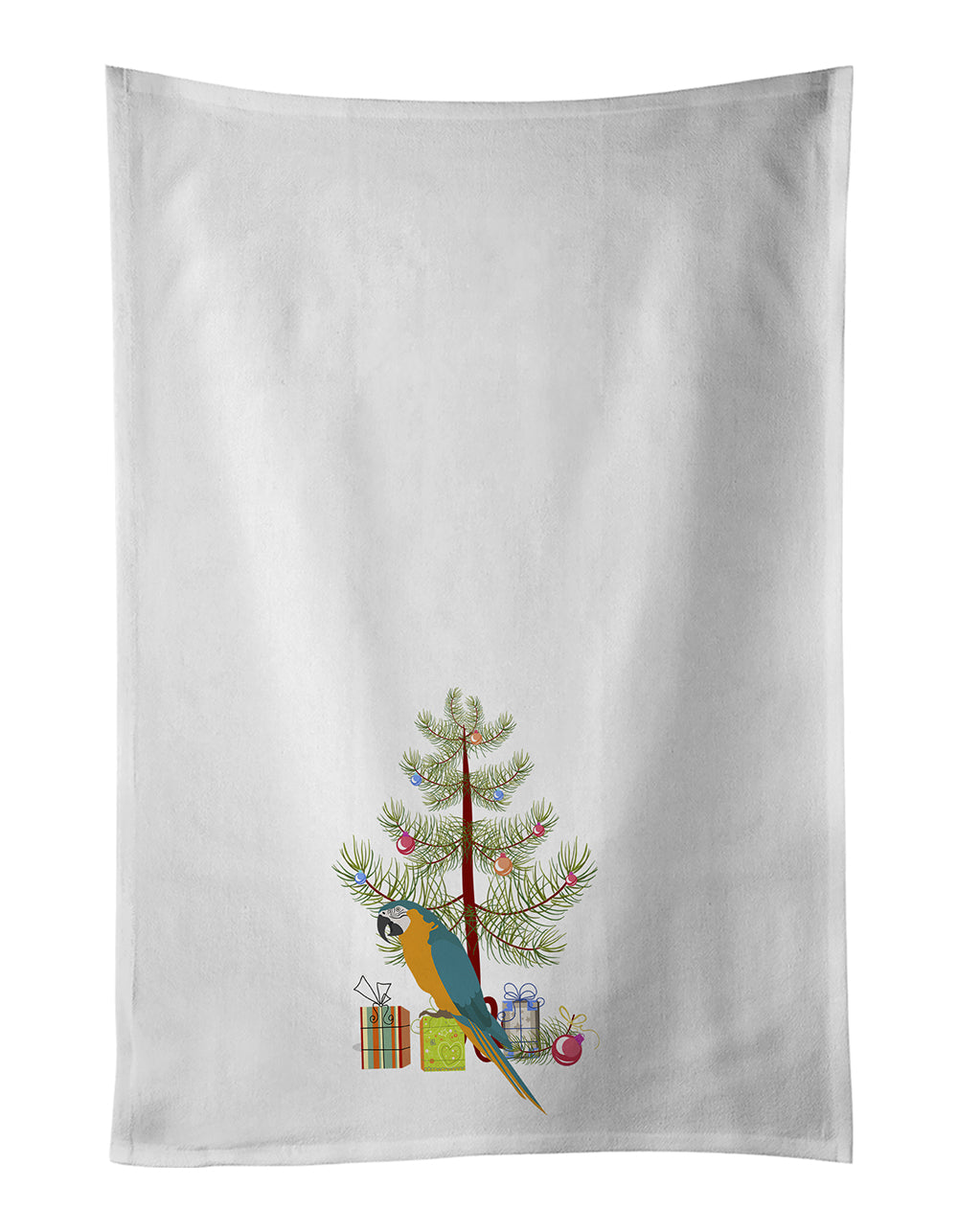 Buy this Macaw Merry Christmas White Kitchen Towel Set of 2