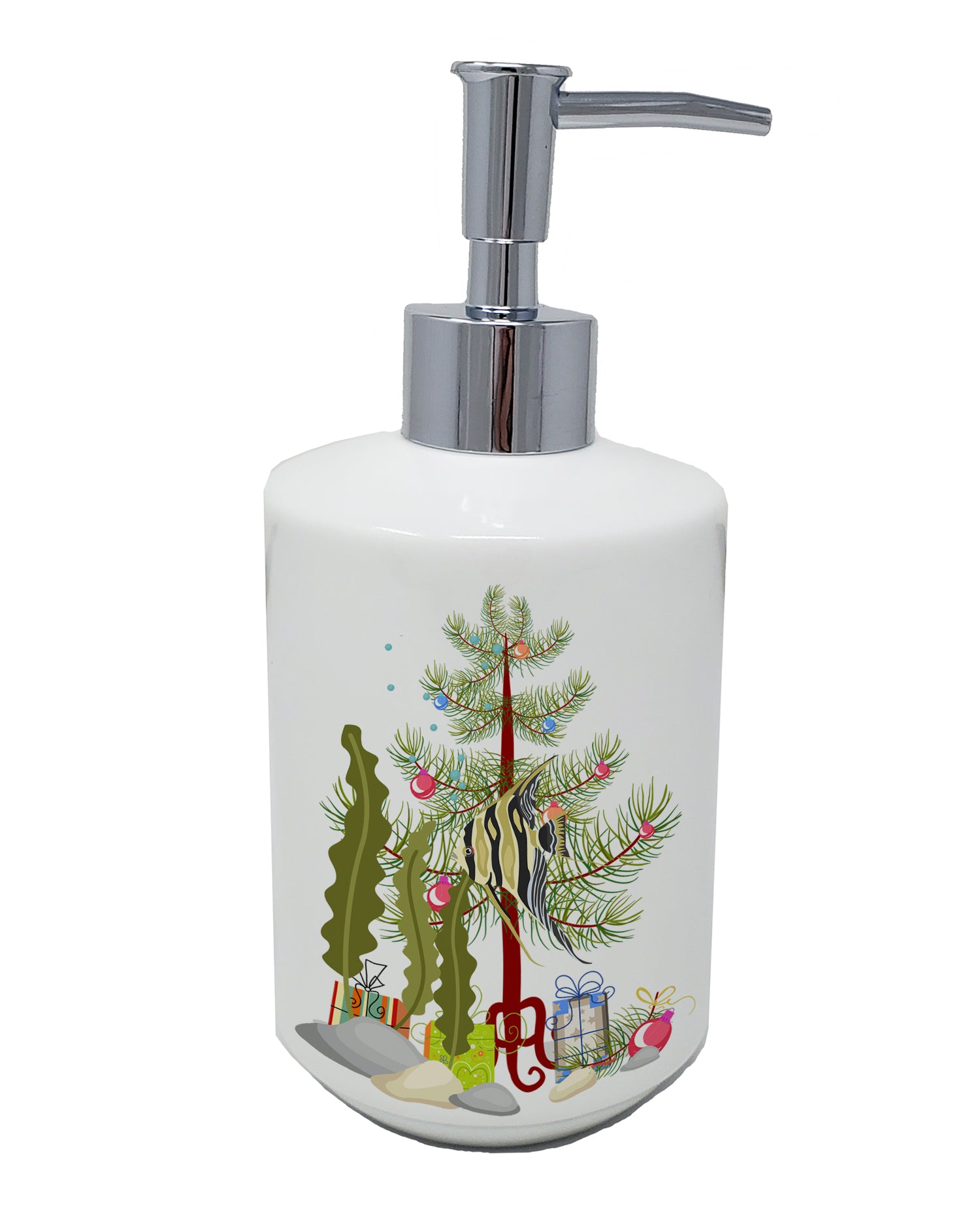 Buy this Angelfish Merry Christmas Ceramic Soap Dispenser