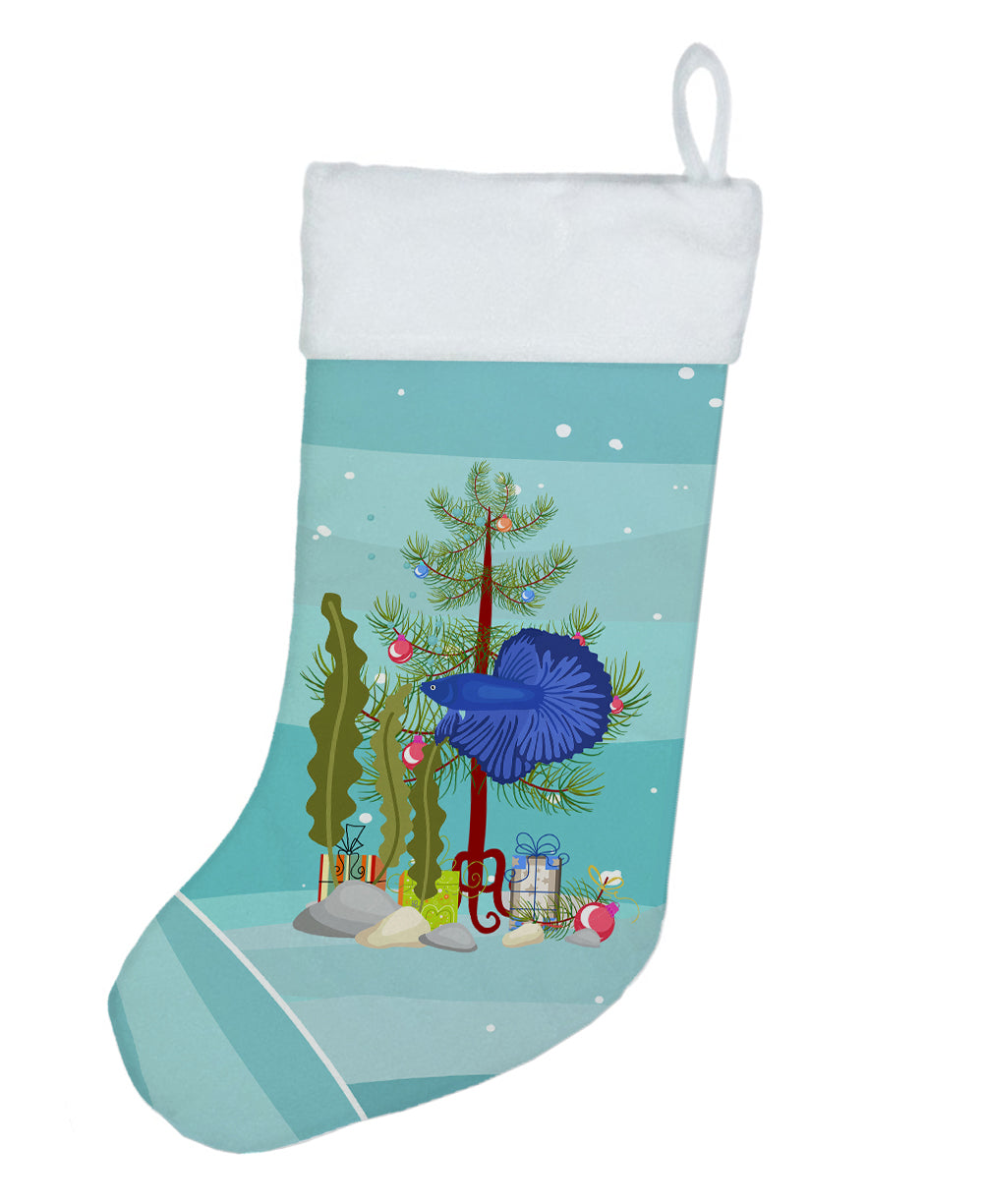 Delta Tail Betta Fish Merry Christmas Christmas Stocking  the-store.com.