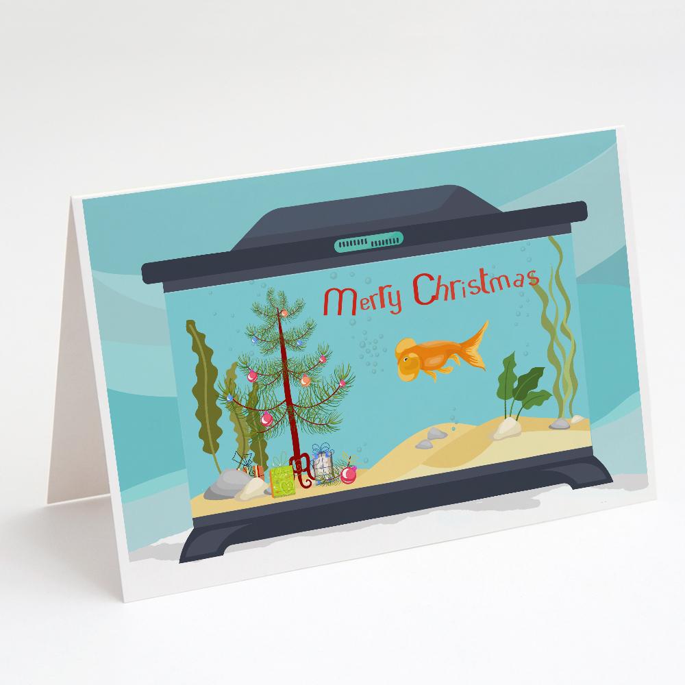 Buy this Bubble Eyed Goldfish Merry Christmas Greeting Cards and Envelopes Pack of 8