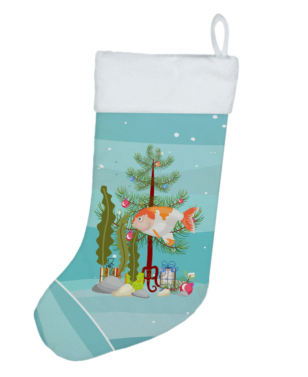 Lionhead Goldfish Merry Christmas Christmas Stocking  the-store.com.