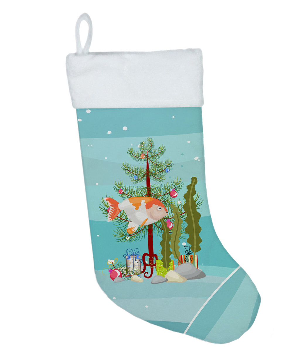 Lionhead Goldfish Merry Christmas Christmas Stocking  the-store.com.